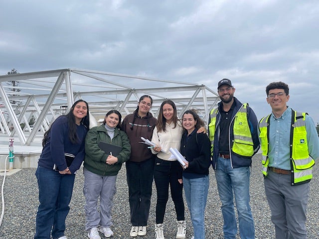 Touring wastewater treatment facility