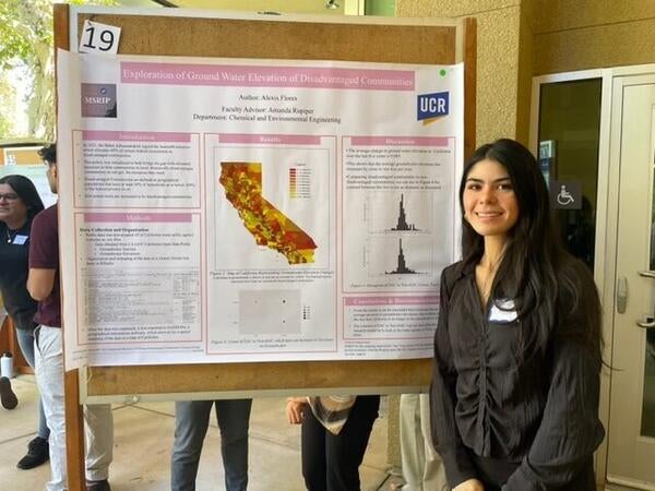 Two UCR students in the Rupiper Lab participated in 8-week funded undergraduate research programs this summer culminating in poster and oral presentations.